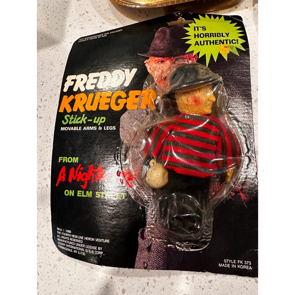 Vintage 1988 Freddy Krueger Stick-up Figure Nightmare Elm Street Lexony FK 373